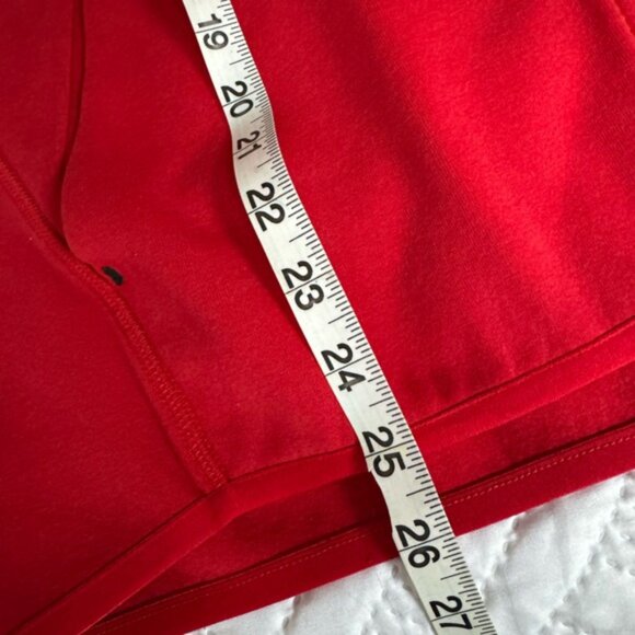 Nike Tech Fleece Men Large University Red White Zippered Hoodie Hooded Jacket - Picture 9 of 13